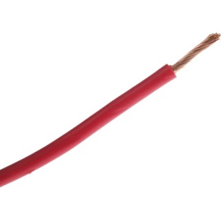 RS Pro Red Hook Up Wire 115/0.15 mm Core Strands, 30 m Length, 600 V, Flame Retardant PVC Jacket, Automotive 122-5880