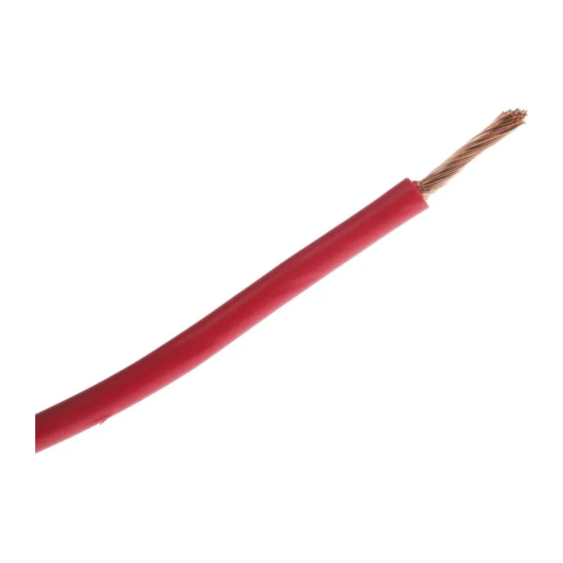 RS Pro Red Hook Up Wire 115/0.15 mm Core Strands, 30 m Length, 600 V, Flame Retardant PVC Jacket, Automotive 122-5880