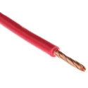 RS Pro Red Hook Up Wire 115/0.15 mm Core Strands, 30 m Length, 600 V, Flame Retardant PVC Jacket, Automotive 122-5880