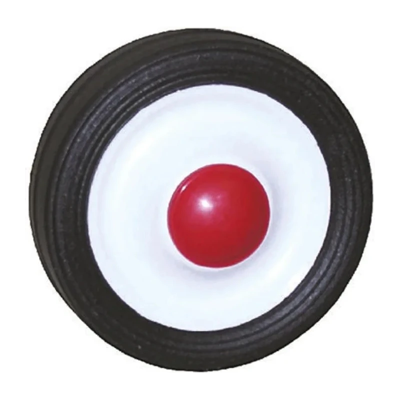 Guitel Hervieu Rubber Trolley Wheel 200mm Diameter, 45mm Width, 13mm Bore, 38mm Bore Length, 50kg Load Capacity PD20012.7/38