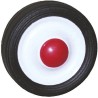 Guitel Hervieu Rubber Trolley Wheel 200mm Diameter, 45mm Width, 13mm Bore, 38mm Bore Length, 50kg Load Capacity PD20012.7/38