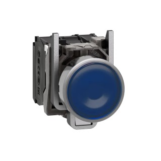 Schneider Electric Harmony XB4 Series Illuminated Push Button Switch SPDT Blue LED 22 mm Cutout Slow Break XB4BW36M5