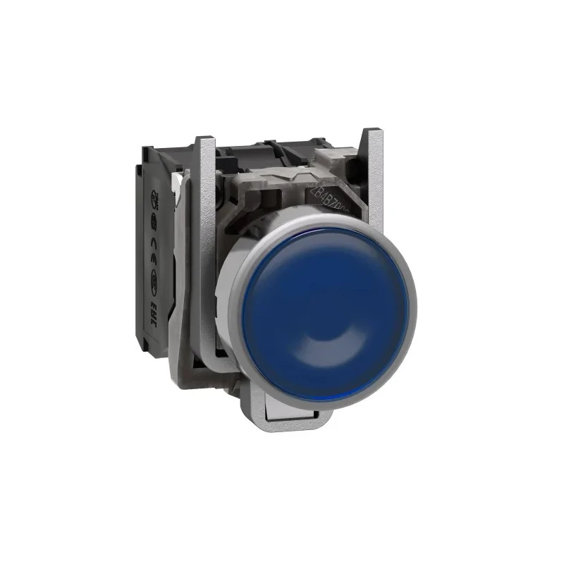 Schneider Electric Harmony XB4 Series Illuminated Push Button Switch SPDT Blue LED 22 mm Cutout Slow Break XB4BW36M5
