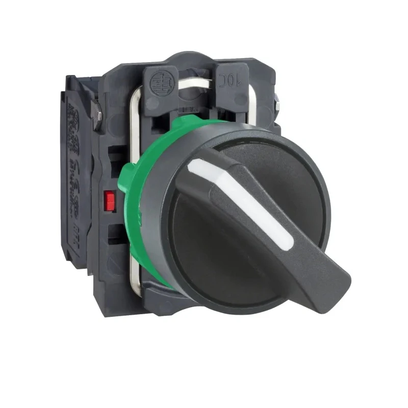 Schneider Electric Knob Selector Switch SPDT 22 mm Cutout Diameter 2 Positions Harmony XB5 Series XB5AD25