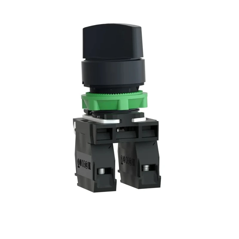 Schneider Electric Knob Selector Switch SPDT 22 mm Cutout Diameter 2 Positions Harmony XB5 Series XB5AD25