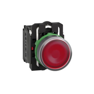 Schneider Electric Harmony XB5 Series Illuminated Push Button Switch, Spring Return, Panel Mount, 22 mm Cutout XB5AW34M5