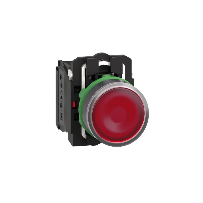 Schneider Electric Harmony XB5 Series Illuminated Push Button Switch, Spring Return, Panel Mount, 22 mm Cutout XB5AW34M5