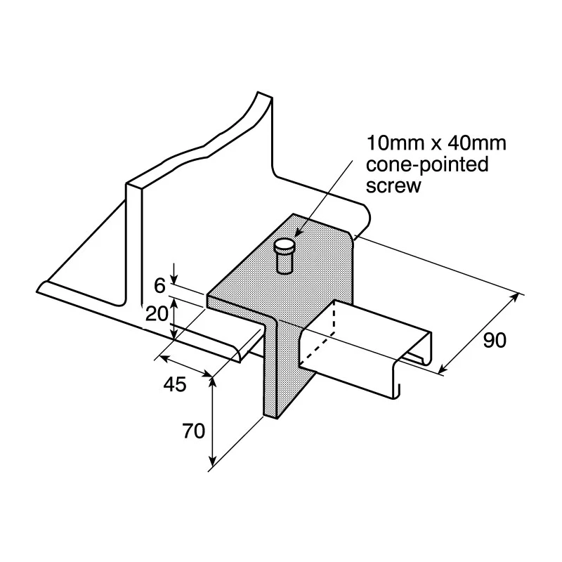 Unistrut Galvanised Stainless Steel Beam Clamp P 1796 A