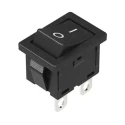 Alps Alpine SPST Latching Rocker Switch Panel 10A 250V AC Black Actuator SDDJE11200
