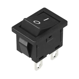 Alps Alpine SPST Latching Rocker Switch Panel 10A 250V AC Black Actuator SDDJE11200