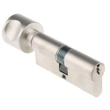 ABUS Brass Euro Cylinder Lock Nickel Pearl Finish 6-Pin 61 mm KE60NP Z35/K35 KD