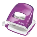 Leitz Metal Office Hole Punch 2 Hole, 30 Sheet Capacity, Purple, Model 50081062
