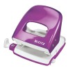 Leitz Metal Office Hole Punch 2 Hole, 30 Sheet Capacity, Purple, Model 50081062