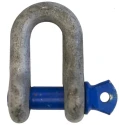 RS PRO Alloy Steel D-Shackle, Screw Pin, Safe Working Load 3.25 t, Galvanised Finish 124-4829