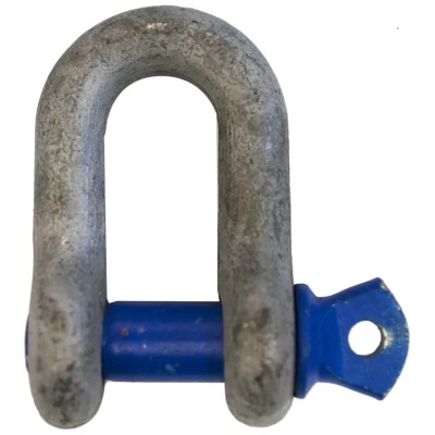 RS PRO Alloy Steel D-Shackle, Screw Pin, Safe Working Load 3.25 t, Galvanised Finish 124-4829