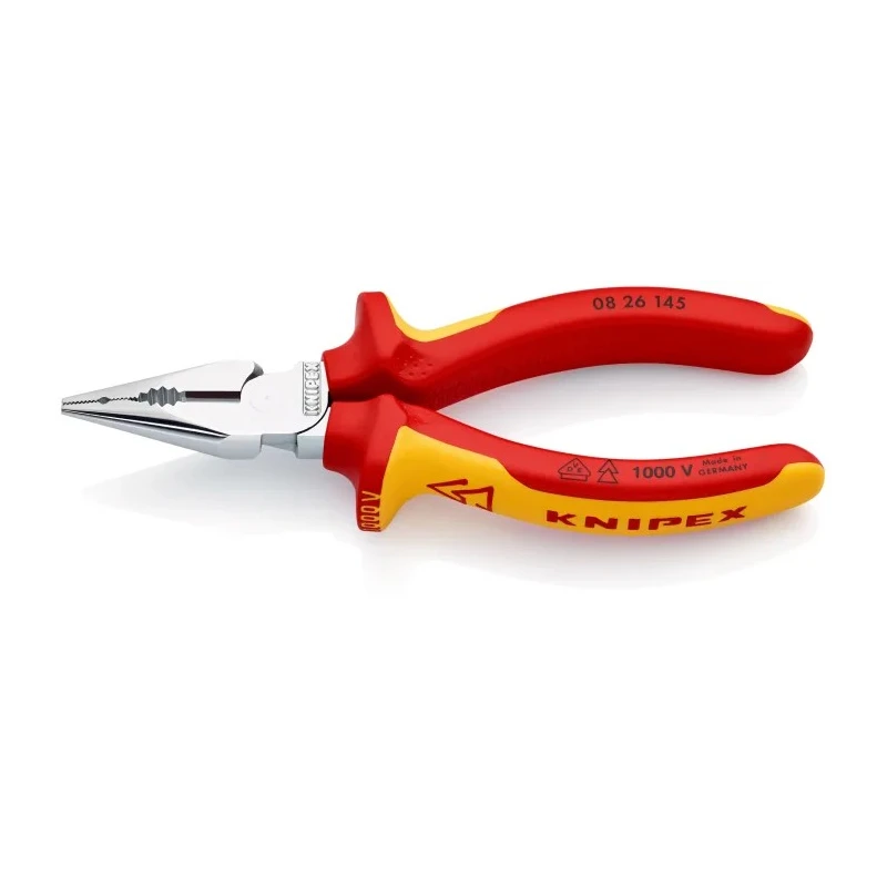 Knipex Combination Plier 1 Piece Pointed 145mm, Comfort Grip, Insulated, VDE 1000V Approved 08 26 145