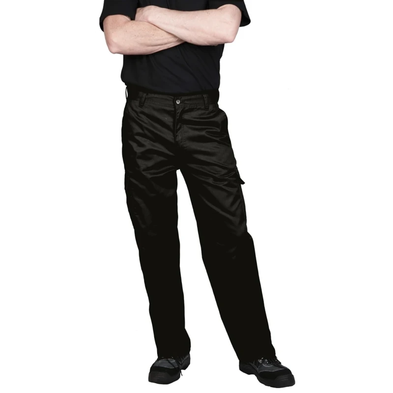 RS PRO Men's Work Trouser Black 36 in Waist 31in Leg 124-8220
