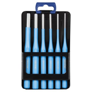 Gedore 6-Piece Parallel Pin Punch Set, 10mm Shank, Hot-Forged, Durable Metal Construction 316D
