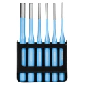 Gedore 6-Piece Parallel Pin Punch Set, 10mm Shank, Hot-Forged, Durable Metal Construction 316D