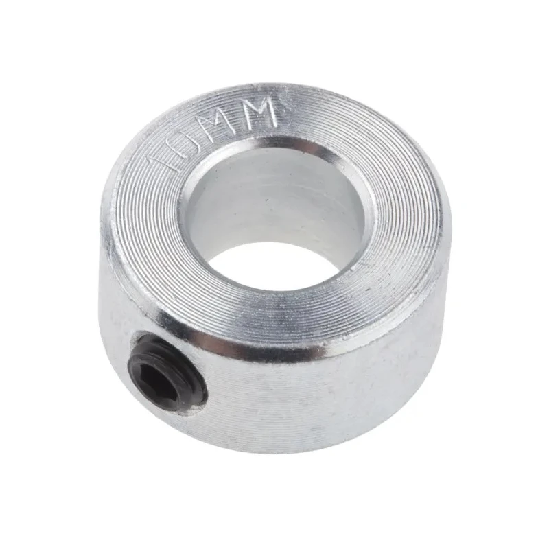 RS PRO Steel Shaft Collar, One Piece, Set Screw, Bore Diameter 10 mm, Outside Diameter 20 mm, Width 10 mm, Zinc 823-6954
