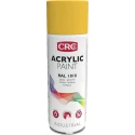 CRC 400 ml Yellow Gloss Acrylic Spray Paint RAL 1018, Fast Drying with UV Resistance 31080