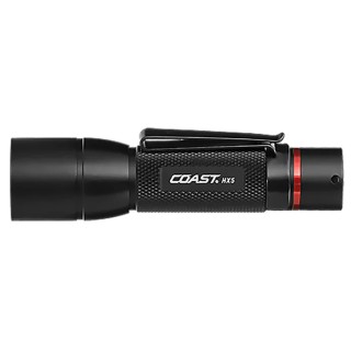Coast Aluminium Body LED Torch Black 130 lm Flood and Spot Beam 79m, 101 mm HX5
