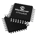 Microchip 8-Bit AVR ATTINY828 20 MHz Microcontroller 8kB FLASH 32-Pin TQFP ATTINY828-AU