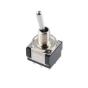 KNITTER-SWITCH Toggle Switch Panel Mount On-On DPDT 4A 30 V dc 250 V ac Chrome Plated Actuator MTE 206 N