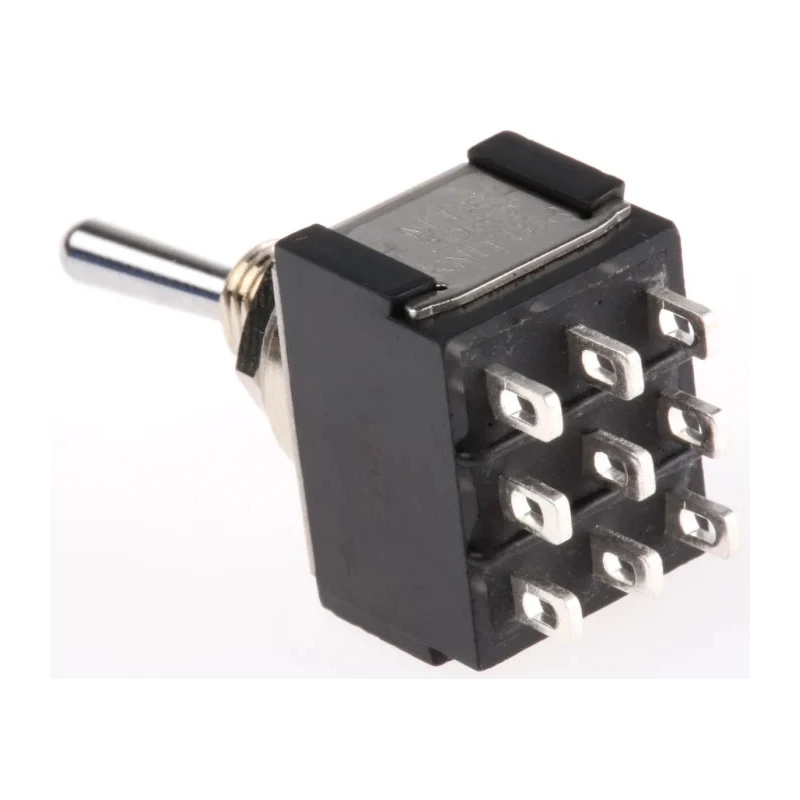 KNITTER-SWITCH Toggle Switch Panel Mount On-On 3PDT Solder Terminal 30 V dc 250 V ac MTE 306 D