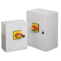 RS PRO 6-Pole Panel Mount Isolator Switch, IP65, 125A, 90 kW, 3-Phase, Red Handle, Screw Terminal, Model IP65