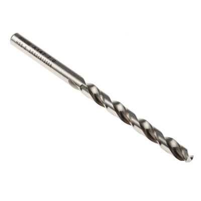 Dormer Cobalt Steel 15mm Drill Bit, 109mm Overall Length, 7mm Shank, Helical Flute, Bright Uncoated A1477.0
