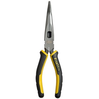 Stanley FatMax Bent Snipe Nose Long Nose Plier Stainless Steel Bi-Material Ergonomic Handle 200mm 0-89-872