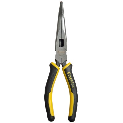 Stanley FatMax Bent Snipe Nose Long Nose Plier Stainless Steel Bi-Material Ergonomic Handle 200mm 0-89-872