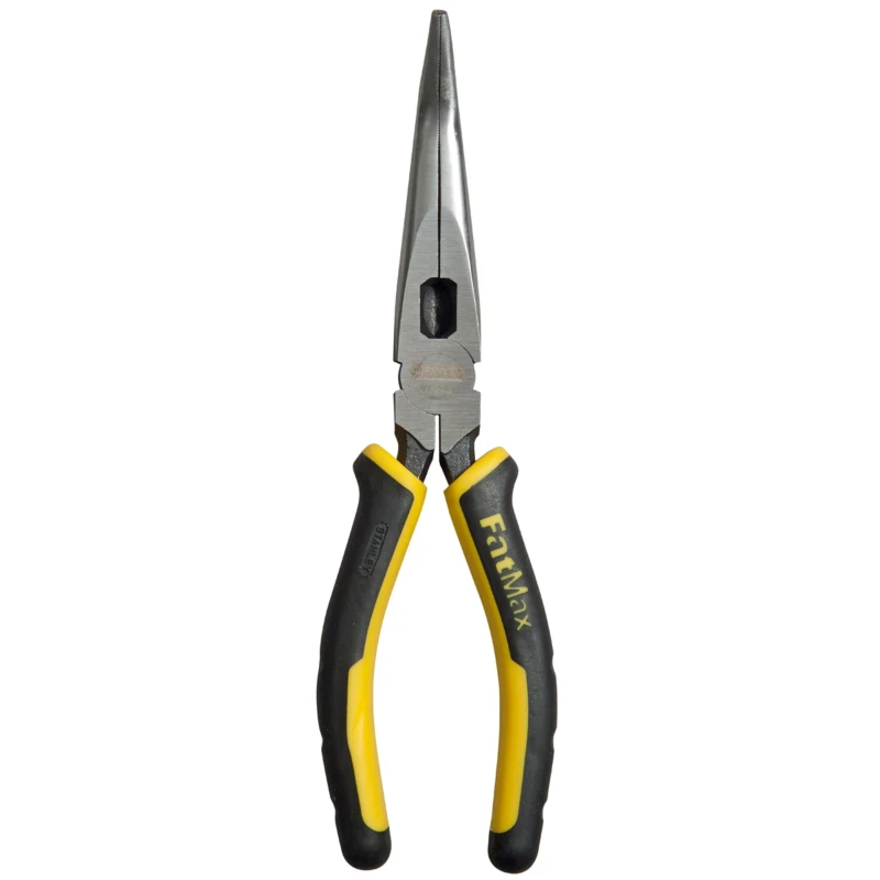 Stanley FatMax Bent Snipe Nose Long Nose Plier Stainless Steel Bi-Material Ergonomic Handle 200mm 0-89-872
