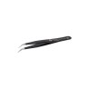 ideal-tek 120mm Stainless Steel Grooved Bent ESD Safe Tweezer SM115.SA.NE.1