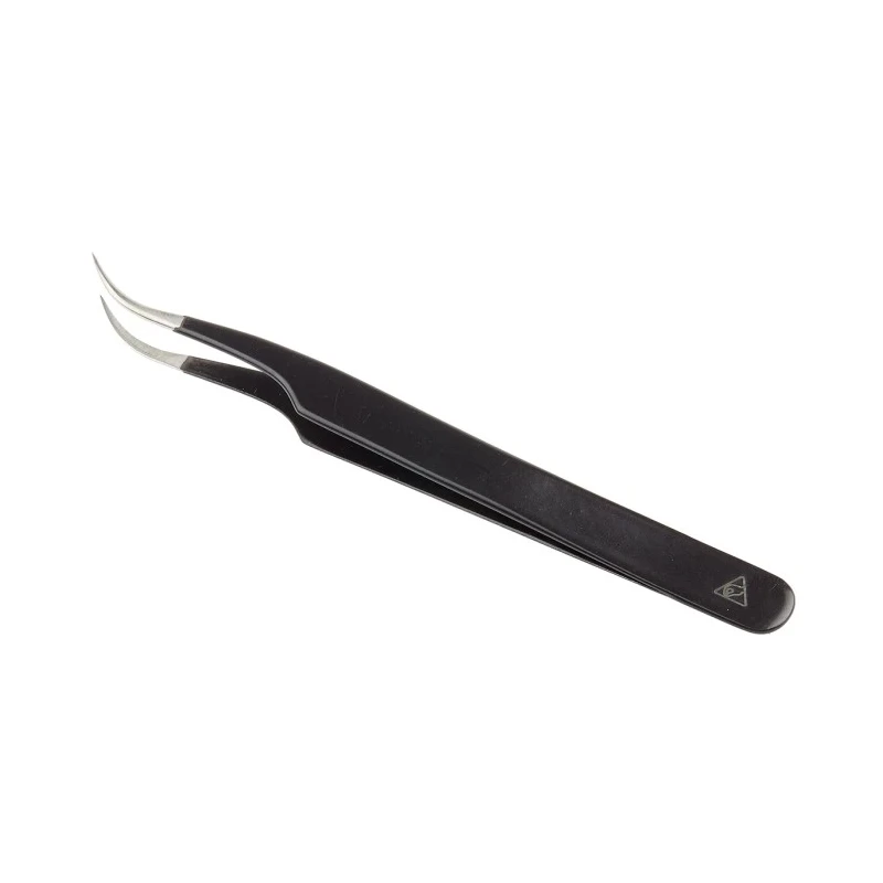 RS PRO 120mm Stainless Steel ESD Safe Tweezer 136-9781