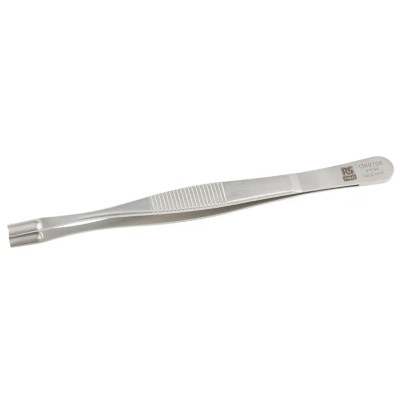 RS PRO 145mm Stainless Steel Cylindrical Grooved Tweezer 136-9798