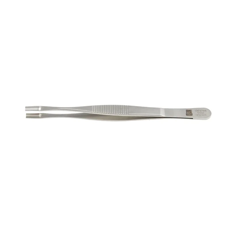 RS PRO 145mm Stainless Steel Cylindrical Grooved Tweezer 136-9798