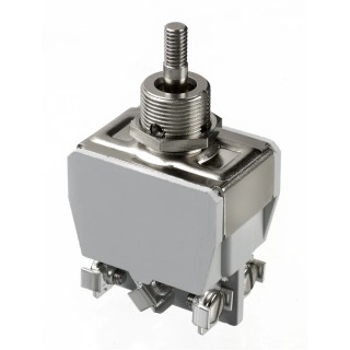 APEM Industrial Toggle Switch, Panel Mount, On-Off-On Operation, DPDT, Screw Terminal, 250 V AC 647H/X2330
