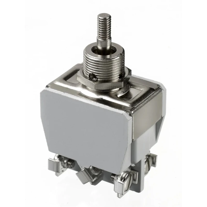APEM Industrial Toggle Switch, Panel Mount, On-Off-On Operation, DPDT, Screw Terminal, 250 V AC 647H/X2330