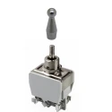 APEM Industrial Toggle Switch, Panel Mount, On-Off-On Operation, DPDT, Screw Terminal, 250 V AC 647H/X2330