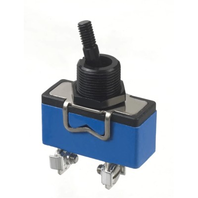APEM Panel Mount Latching SPDT Toggle Switch, Screw Terminal, 12 V dc, 250 V ac 631H/GX2330