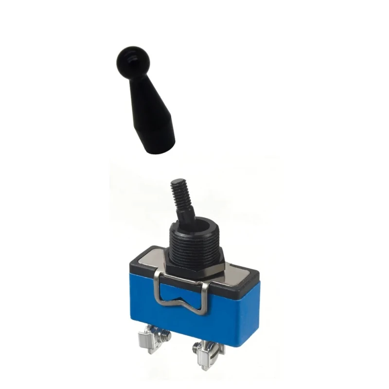 APEM Panel Mount Latching SPDT Toggle Switch, Screw Terminal, 12 V dc, 250 V ac 631H/GX2330