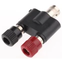 Telegartner Black and Red Female Binding Post with Gold Plated Beryllium Copper Alloy Contacts and Brass Nickel Plated