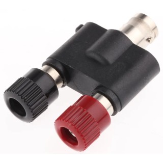 Telegartner Black and Red Female Binding Post with Gold Plated Beryllium Copper Alloy Contacts and Brass Nickel Plated