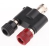 Telegartner Black and Red Female Binding Post with Gold Plated Beryllium Copper Alloy Contacts and Brass Nickel Plated
