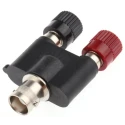 Telegartner Black and Red Female Binding Post with Gold Plated Beryllium Copper Alloy Contacts and Brass Nickel Plated