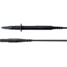 Schutzinger Test Probe 16A, 1m Lead Length, 4 mm Safety Plug, CAT IV 1kV SPL 7318 Ni / 1 / 100 /SW