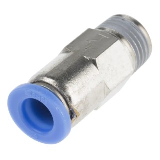 RS PRO Pneumatic Non Return Valve Threaded Male Inlet 990 kPa Max Operating Pressure 0-60°C 144-2697