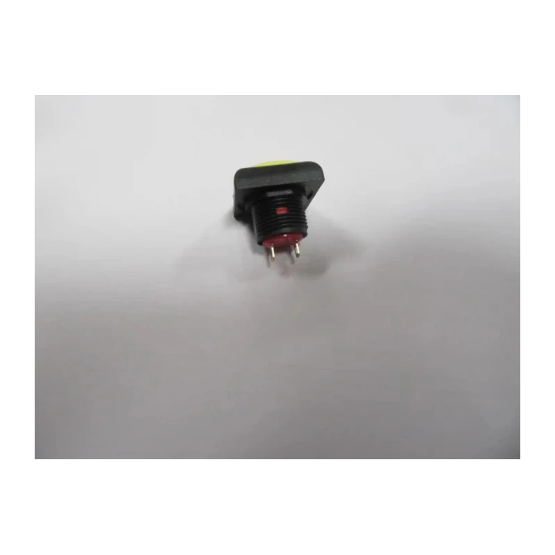 RS PRO Push Button Switch Panel Mount Momentary SPST Yellow LED 13.6 mm Cutout IP67 50 V dc 144-4227